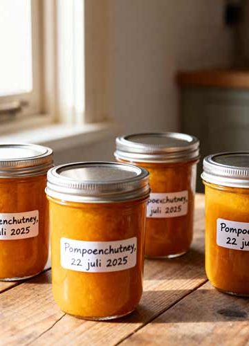 Pompoenchutney maken