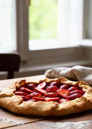 Aardbeien galette