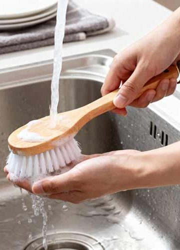 Afwasborstel schoonmaken