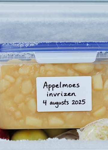 Appelmoes invriezen