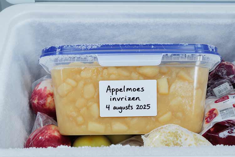 Appelmoes invriezen