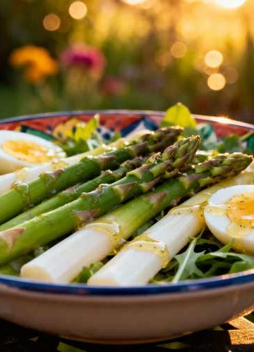 Aspergesalade met ei