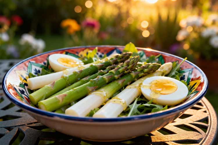 Aspergesalade met ei
