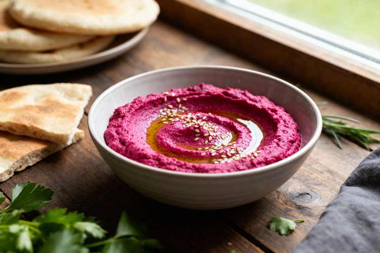 Bieten hummus maken
