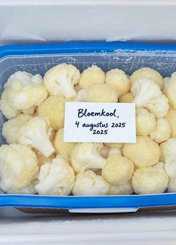Bloemkool invriezen