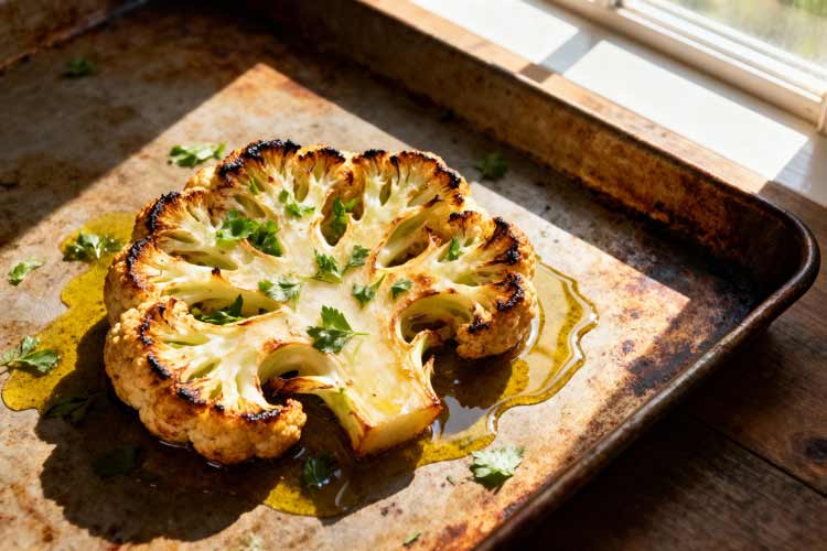 Bloemkool steak uit de oven