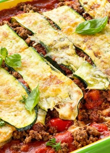 Courgette lasagne
