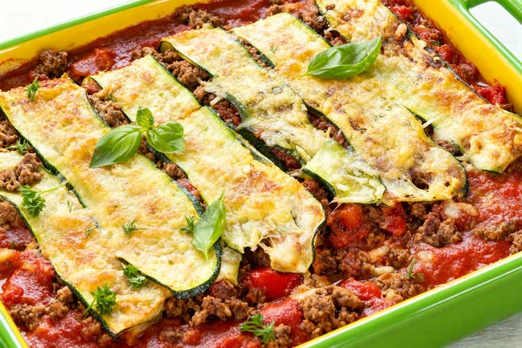 Courgette lasagne