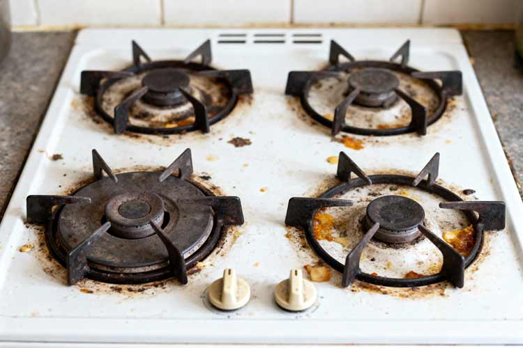 Gaspitten schoonmaken
