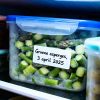 Groene asperges invriezen