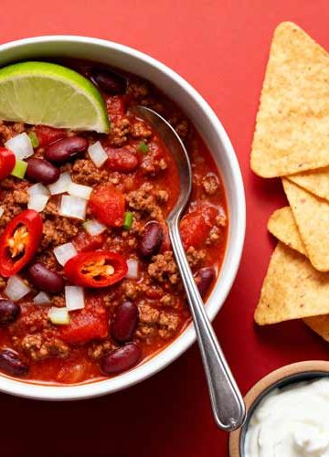 Hoeveel chili con carne per persoon?