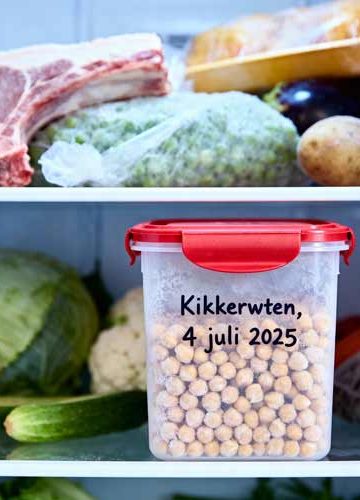Kikkererwten invriezen