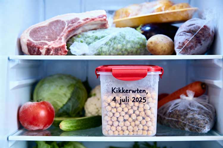 Kikkererwten invriezen