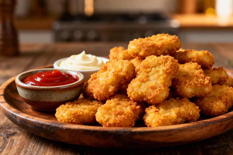 Kipnuggets opwarmen