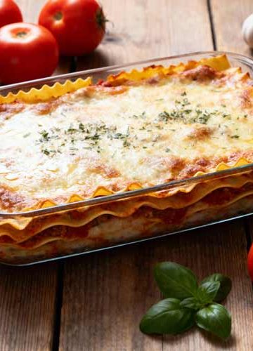 Lasagne opwarmen
