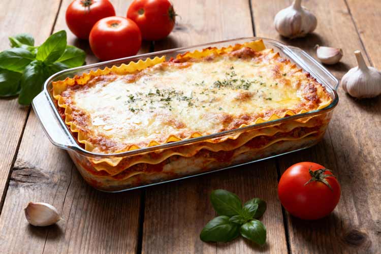 Lasagne opwarmen