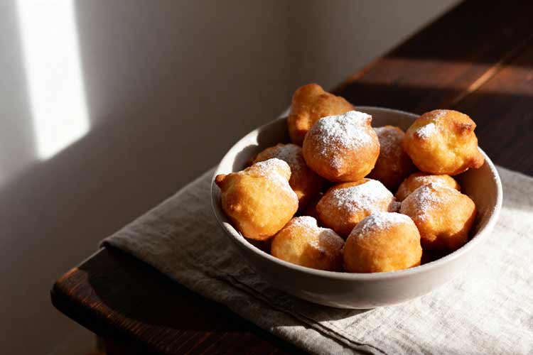 Oliebollen opwarmen