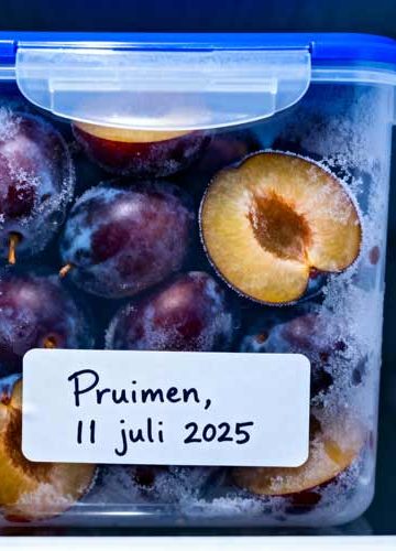 Pruimen invriezen