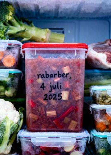 Rabarber invriezen