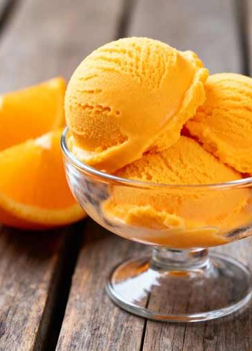 Sinaasappel ijs maken