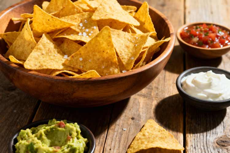 Tortilla chips maken