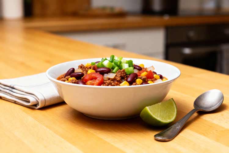 Chili con carne opwarmen