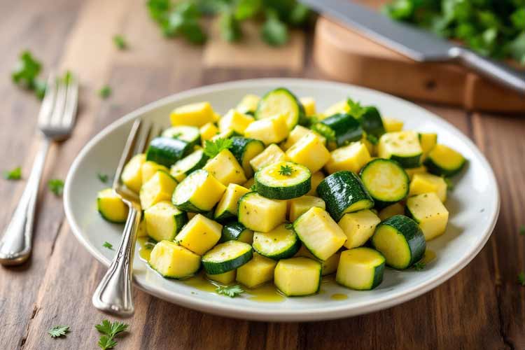 Courgette koken