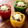 Gevulde paprika opwarmen