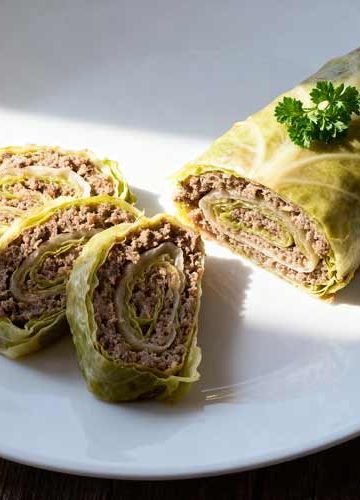 Koolrollade bakken
