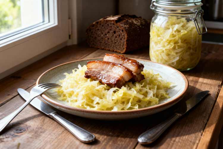 Zuurkoolspek koken