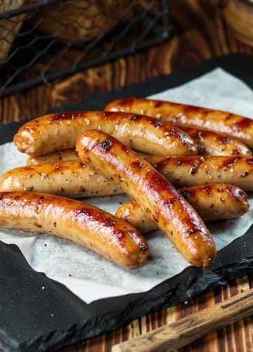 Chipolataworstjes bakken