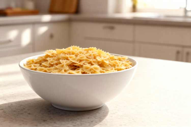 Farfalle koken