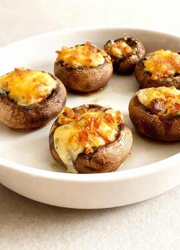 Gevulde champignons met kaas