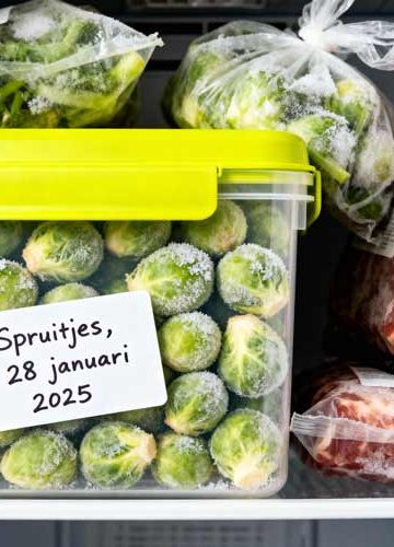 Spruitjes invriezen