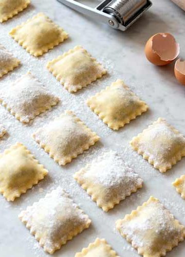 Verse ravioli koken