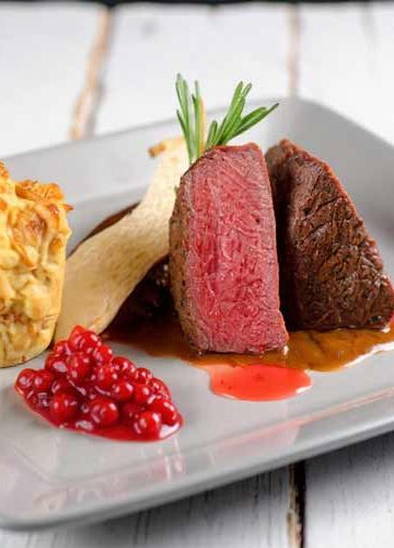 Hertenbiefstuk bakken