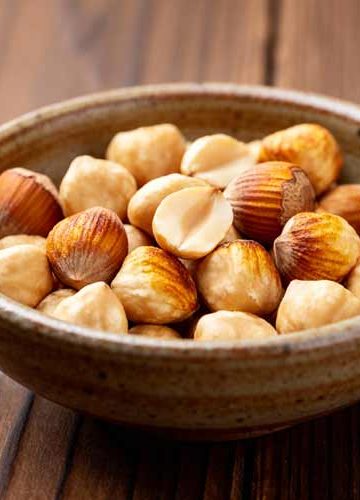 Hazelnoten roosteren