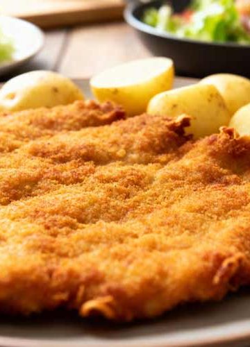 Schnitzel bakken