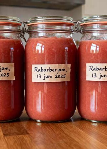 Rabarberjam maken