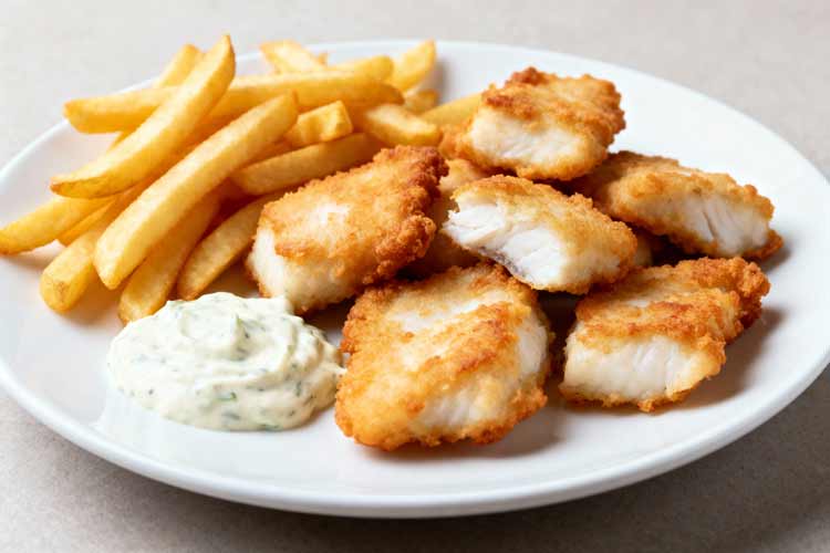 Gebakken vis opwarmen